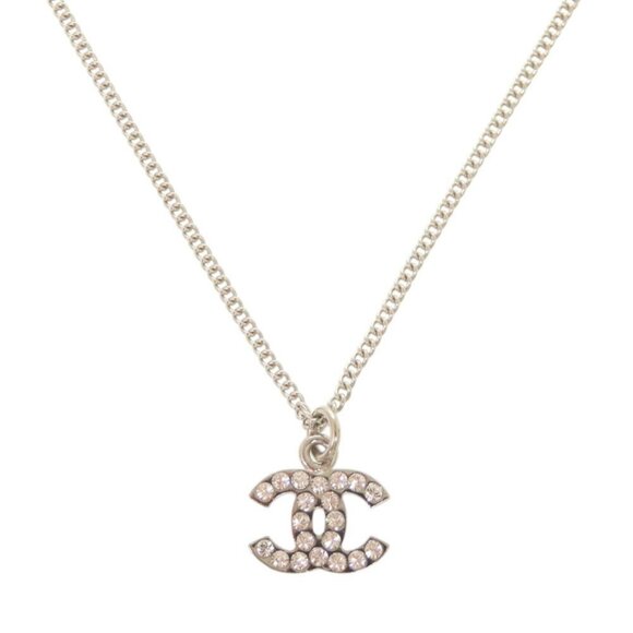 CHANEL Silver Logo Necklace - Picture 1 of 7